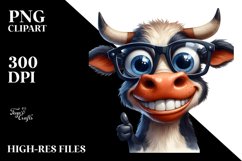 Expressive Funny Ox Clipart Product Image 1