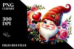 Colorful Fire Heart Painting PNG Product Image 2