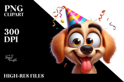 Goofy Cartoon Puppy PNG Product Image 2