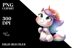 Funny Expressive Unicorn PNG Product Image 2