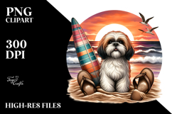 Watercolor Shih Tzu by the Beach Product Image 2