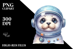 Cute Baby Deer with Astronaut Helmet PNG Product Image 2