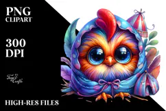 Vibrant Baby Rooster with Tiny Tent PNG Product Image 2