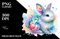 Colorful Bunny Diamonds PNG Product Image 2