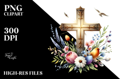 Easter Cross, Spiritual PNG Product Image 2