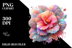 Glossy Begonia Abstract Clipart Product Image 1