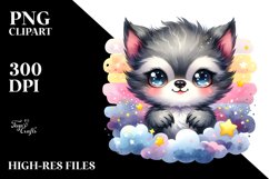 Colorful Baby Wolverine Clipart Product Image 3