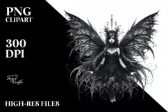 Detailed Gothic Fairy PNG Product Image 1