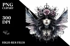 Detailed Gothic Fairy PNG Product Image 3