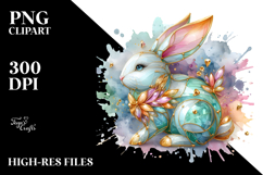 Colorful Bunny PNG Product Image 2