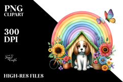 Colorful Vegetable Rainbow Dog,Bicycle | Watercolor Product Image 2