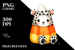 Simple Candy Corn Haloween PNG Product Image 2