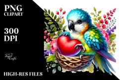Adorned Baby Parrot PNG Product Image 2