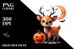 Cute Baby Elk in Halloween Theme Product Image 2
