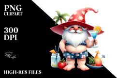 Cute Gnome Cocktail Beachwear PNG Product Image 2