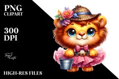 Baby Lion with Tutu, Vibrant PNG Product Image 2