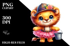 Baby Lion with Tutu, Vibrant PNG Product Image 2