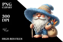 Gnome Beach Wear Blue Hat | Sublimation | Clipart Product Image 3