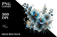 Delphinium Watercolor Splash Abstract Product Image 2