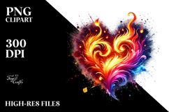 Colorful Floral Heart Product Image 2