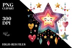 Star Hearts PNG Product Image 2