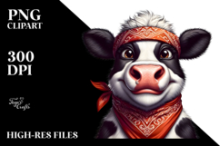 Silly Holstein Cow PNG Product Image 2