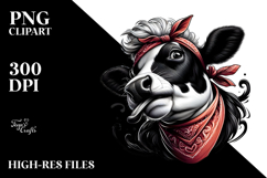 Silly Holstein Cow PNG Product Image 2
