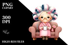 Colorful Lady Sitting Sofa, Mug | Watercolor Product Image 2