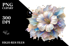 Abstract Pastel Petunia, PNG Product Image 2