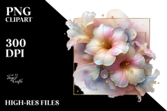 Abstract Pastel Petunia, PNG Product Image 2