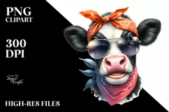 Cow Enthusiastic Cow Portrait with Large Smile and Houswife Product Image 3