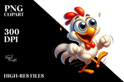 Animated Chicken Design, High-Res PNG Product Image 2
