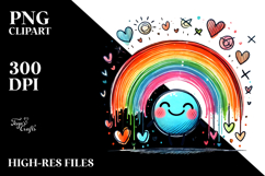 Scribbled Rainbow, PNG Product Image 2