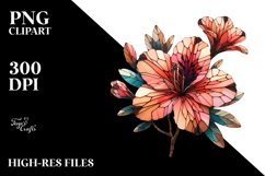 Abstract Stained Azalea | Sublimation | Clipart Product Image 3