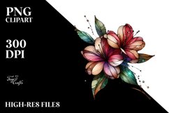 Abstract Stained Azalea | Sublimation | Clipart Product Image 3