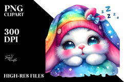 Vibrant Watercolor Baby Bunny Product Image 2