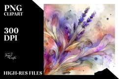 Abstract Stained Lavender | Sublimation | Clipart Product Image 3