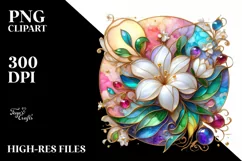 Watercolor Luxury Flower Splash Clipart Product Image 1