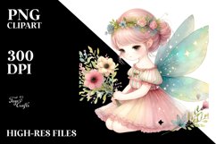 Running Cute Fairy in Watercolor Product Image 2
