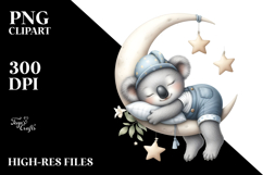 Baby Koala Dressed for Summer Sleeping On the Moon | Product Image 2