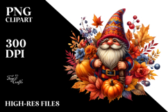 Vibrant Watercolor Gnome PNG Product Image 2