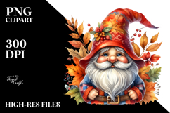 Vibrant Watercolor Gnome PNG Product Image 2