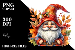 Vibrant Watercolor Gnome PNG Product Image 2