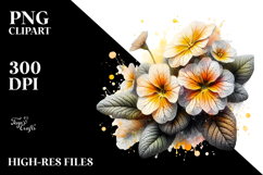 Detailed Primrose Splash | Clipart Product Image 2