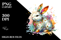 Colorful Bunny PNG Product Image 2