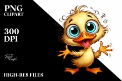 Colorful Small Baby Duck Clipart Product Image 3
