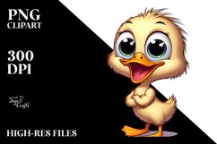 Cute Cartoon Baby Duck PNG Product Image 2