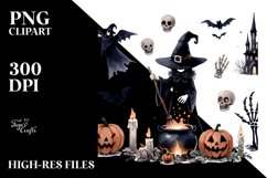 Simple Halloween Clipart | Sublimation | Clipart Product Image 3