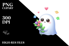 Funny Cute Ghost, High-Res PNG Product Image 2