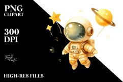 Whimsical Astronaut Girl | Yelloish Clipart Product Image 3